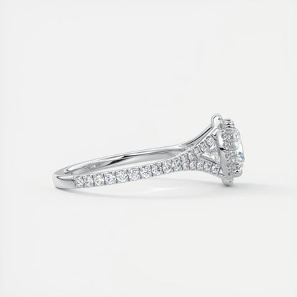 Grace Halo Cushion Cut Diamond Engagement Ring