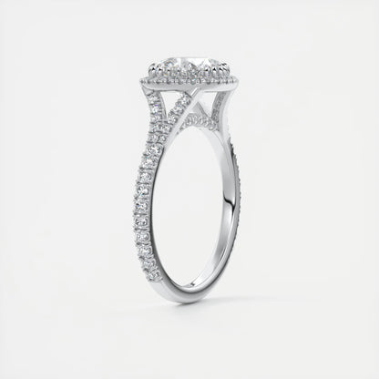 Grace Halo Cushion Cut Diamond Engagement Ring