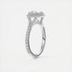 Grace Halo Cushion Cut Diamond Engagement Ring