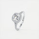 Grace Halo Cushion Cut Diamond Engagement Ring