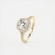 Grace Halo Cushion Cut Diamond Engagement Ring