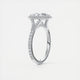 Grace Halo Oval Cut Diamond Engagement Ring