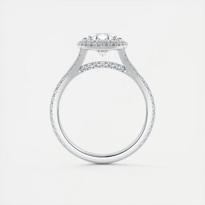 Grace Halo Oval Cut Diamond Engagement Ring