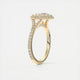 Grace Halo Pear Shape Diamond Engagement Ring
