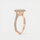 Grace Halo Radiant Cut Diamond Engagement Ring
