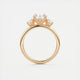 Luna Three Stone Round Cut Diamond Engagement Ring