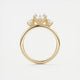 Luna Three Stone Round Cut Diamond Engagement Ring