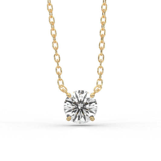 Diamond Size_1 carat | Precious Metal_Yellow Gold