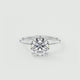 Aurora Hidden Halo Round Cut Diamond Engagement Ring