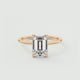 Evelyn Emerald Cut Diamond Engagement Ring
