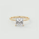 Aurora Hidden Halo Princess Cut Diamond Engagement Ring