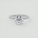 Emera Classic Pave Round Cut Diamond Engagement Ring