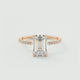 Evelyn Emerald Cut Diamond Engagement Ring