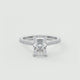 Cathedra Hidden Halo Radiant Cut Diamond Engagement Ring