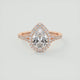 Grace Halo Pear Shape Diamond Engagement Ring