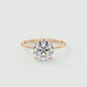 Aurora Hidden Halo Round Cut Diamond Engagement Ring