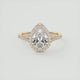 Grace Halo Pear Shape Diamond Engagement Ring