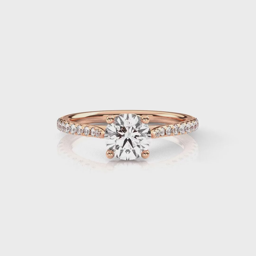 Diamond Size_1 carat | Style_With Diamonds | Precious Metal_Rose Gold