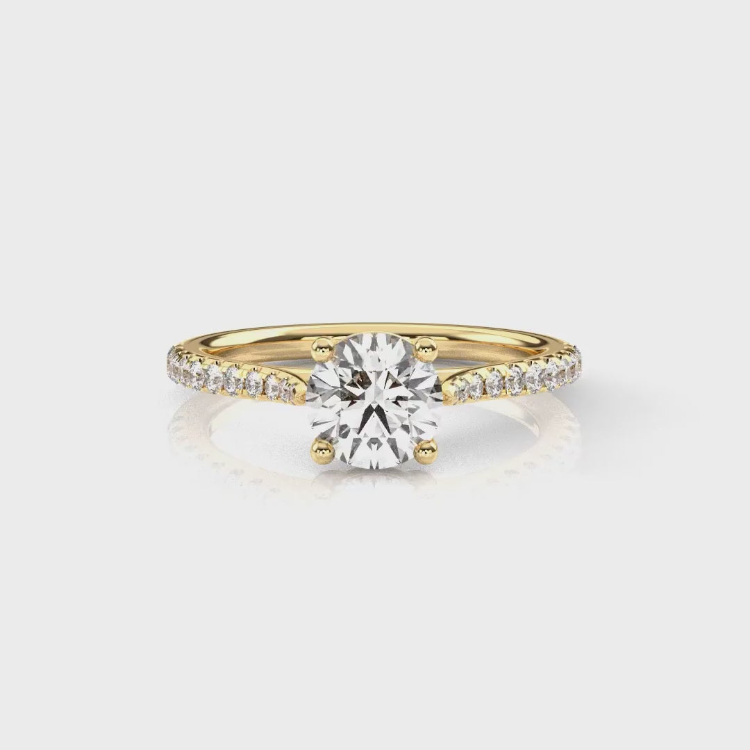 Diamond Size_1 carat | Style_With Diamonds | Precious Metal_Yellow Gold