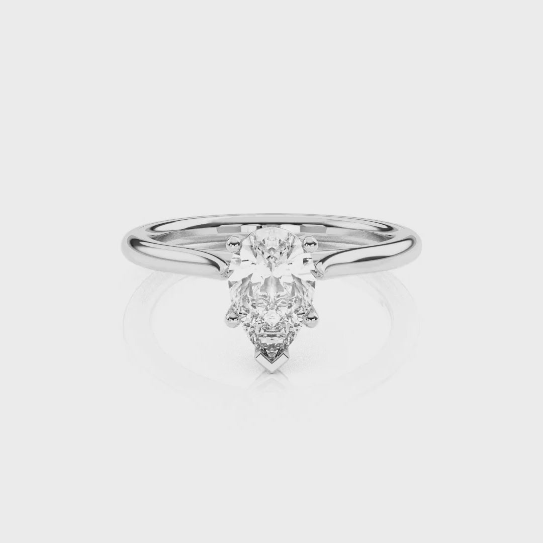 Diamond Size_1 carat | Style_Solitaire | Precious Metal_White Gold