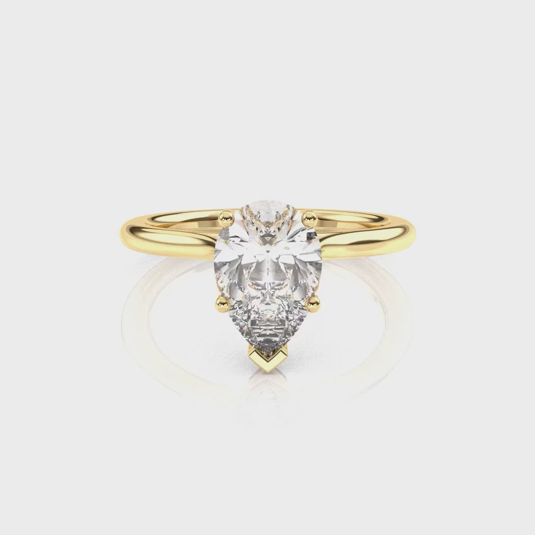 Diamond Size_2 carat | Style_Solitaire | Precious Metal_Yellow Gold