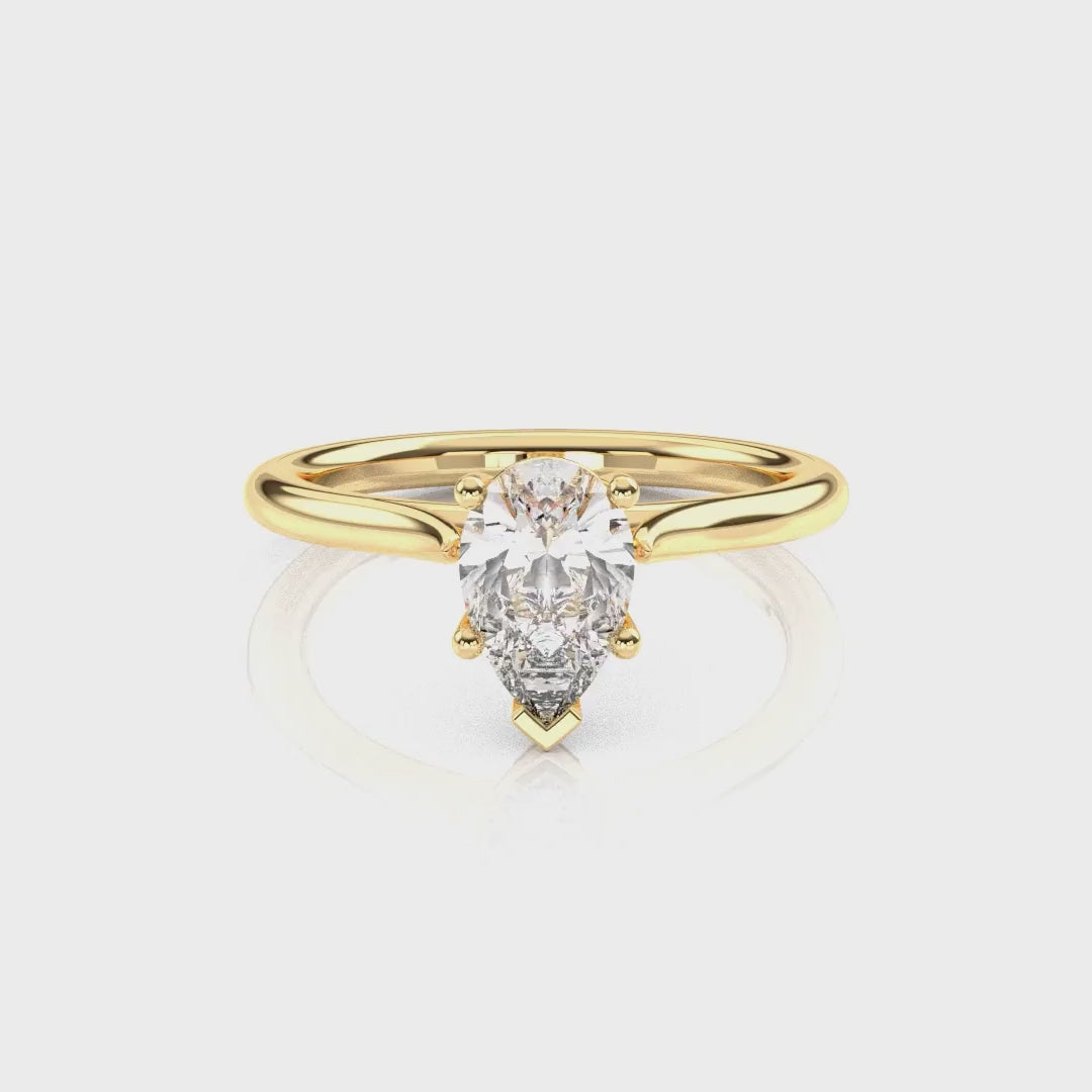 Diamond Size_1 carat | Style_Solitaire | Precious Metal_Yellow Gold