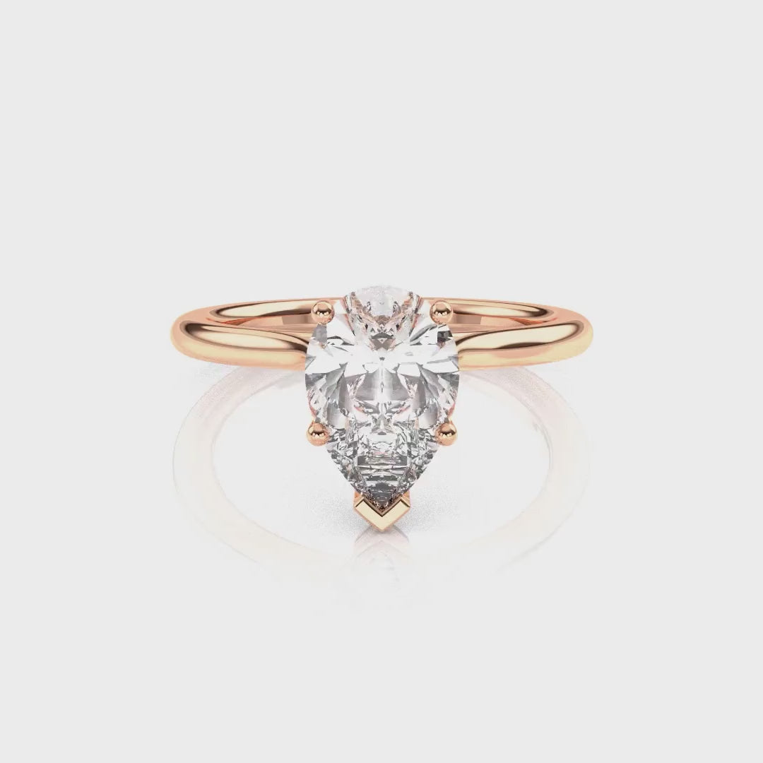 Diamond Size_2 carat | Style_Solitaire | Precious Metal_Rose Gold