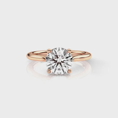 Diamond Size_2 carat | Style_Solitaire | Precious Metal_Rose Gold