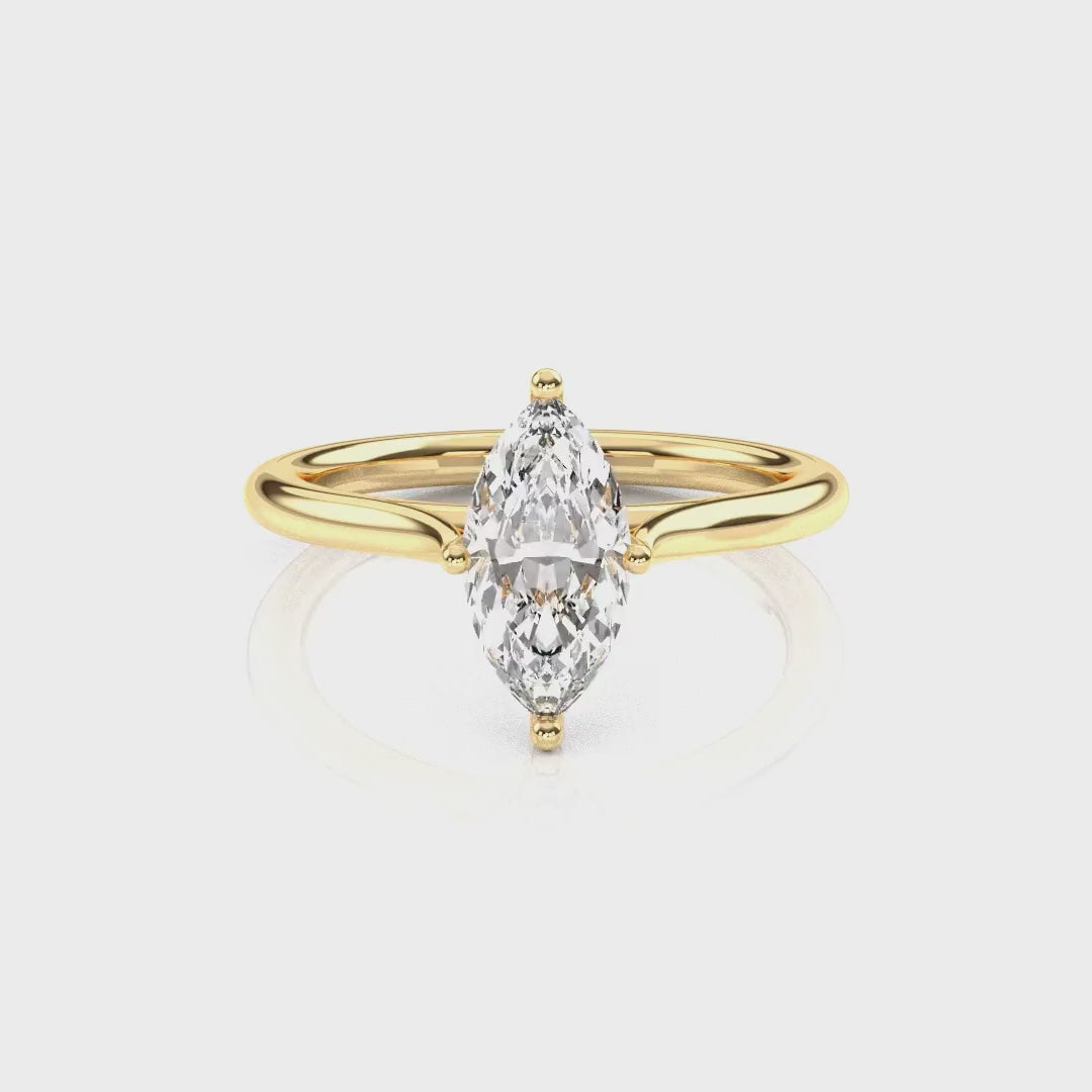 Diamond Size_1 carat | Style_Solitaire | Precious Metal_Yellow Gold