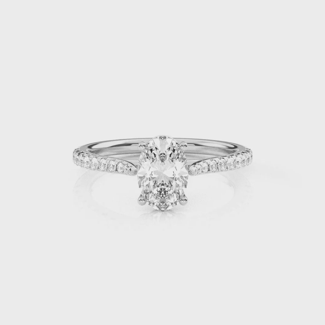 Diamond Size_1 carat | Style_With Diamonds | Precious Metal_White Gold