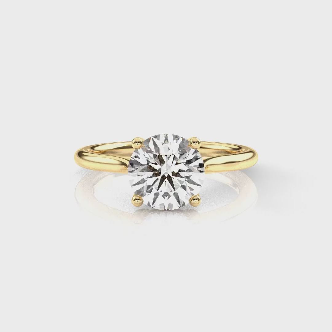 Diamond Size_2 carat | Style_Solitaire | Precious Metal_Yellow Gold