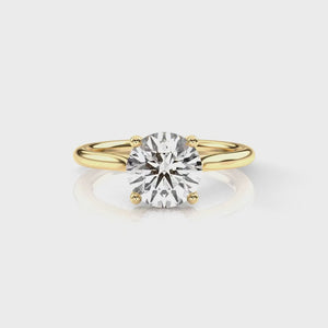 Diamond Size_2 carat | Style_Solitaire | Precious Metal_Yellow Gold