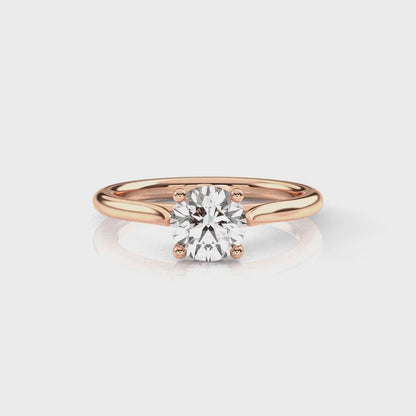 Diamond Size_1 carat | Style_Solitaire | Precious Metal_Rose Gold