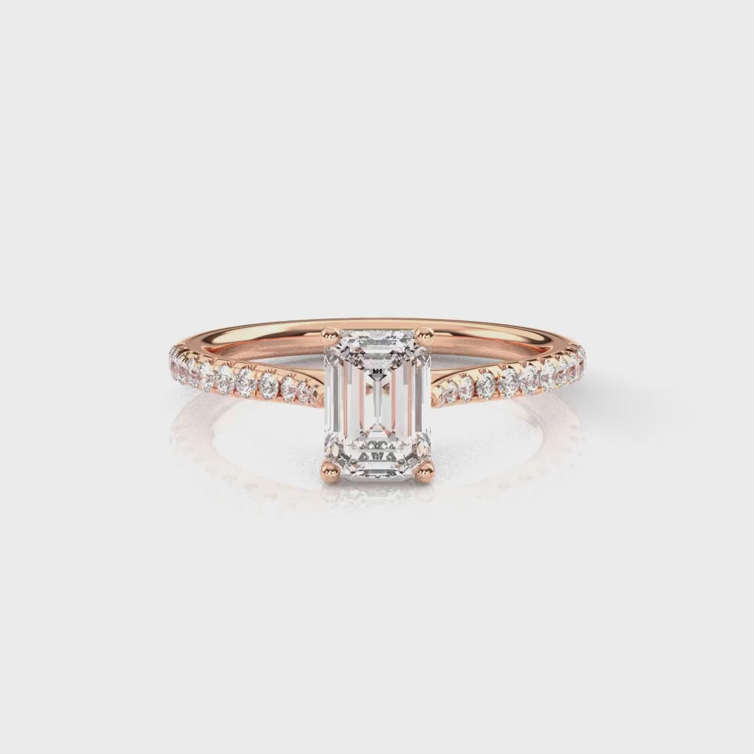 Diamond Size_1 carat | Style_With Diamonds | Precious Metal_Rose Gold