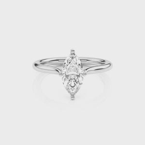 Diamond Size_1 carat | Style_Solitaire | Precious Metal_White Gold