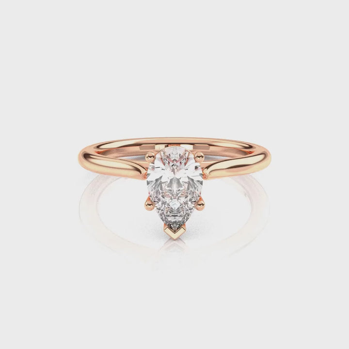 Diamond Size_1 carat | Style_Solitaire | Precious Metal_Rose Gold