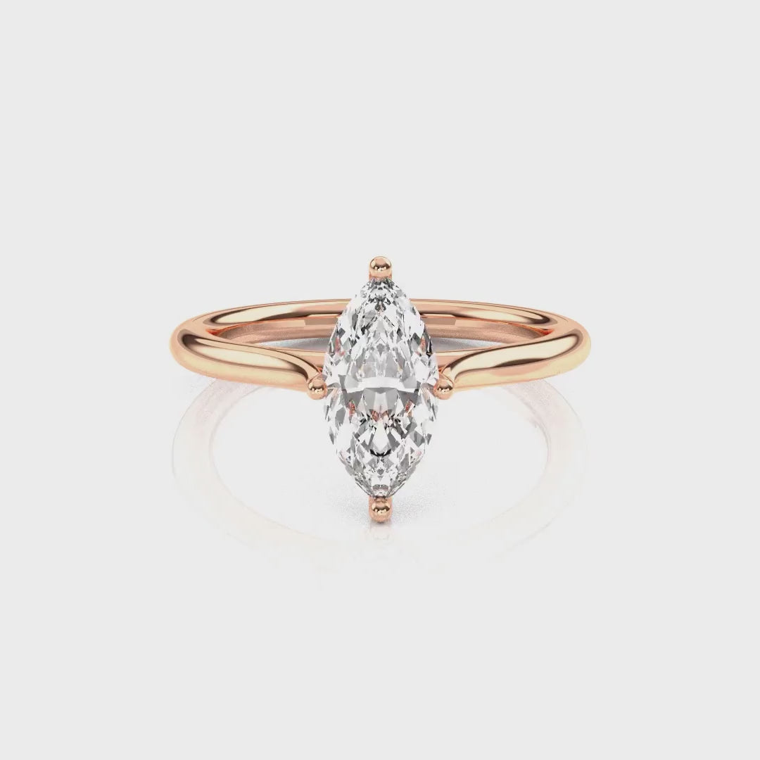 Diamond Size_1 carat | Style_Solitaire | Precious Metal_Rose Gold