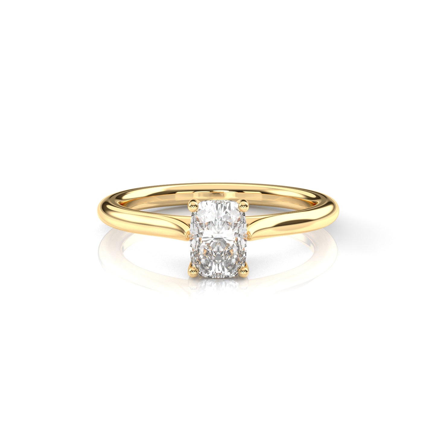 Diamond Size_1 carat | Style_Solitaire | Precious Metal_Yellow Gold