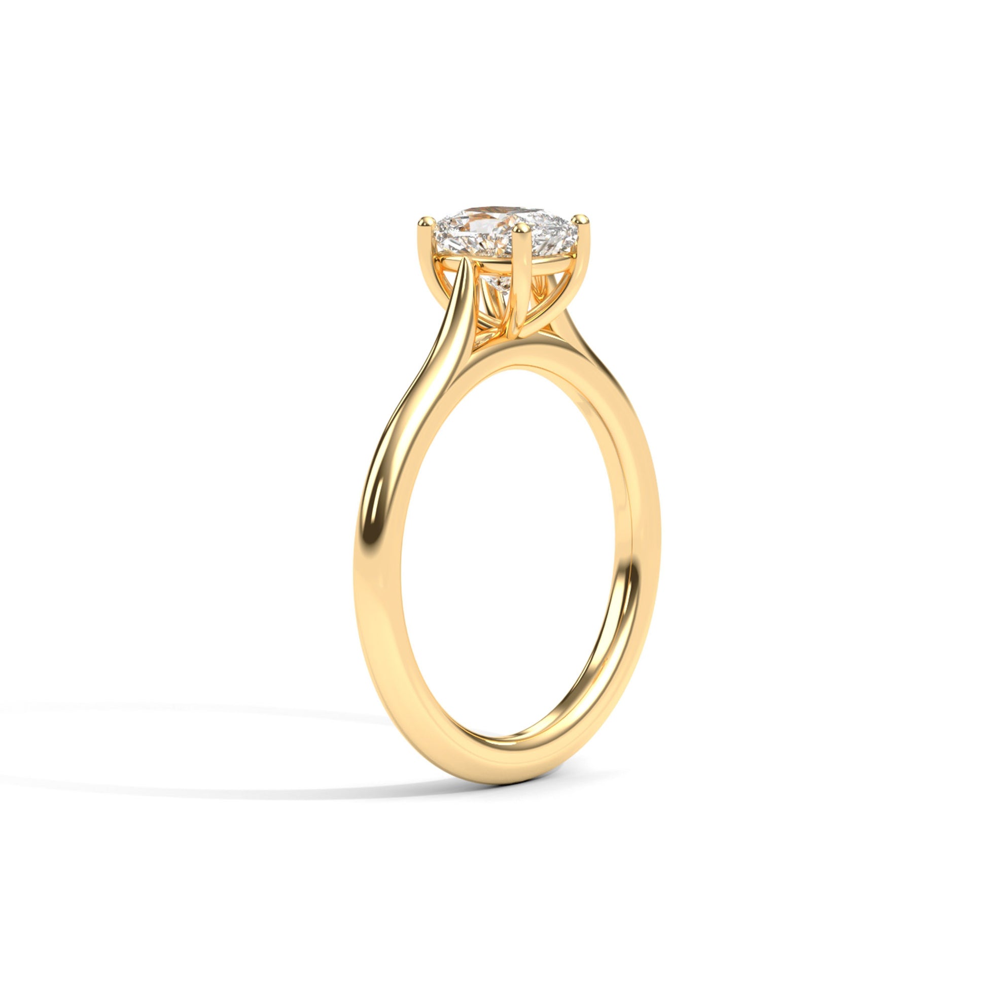 Diamond Size_1 carat | Style_Solitaire | Precious Metal_Yellow Gold