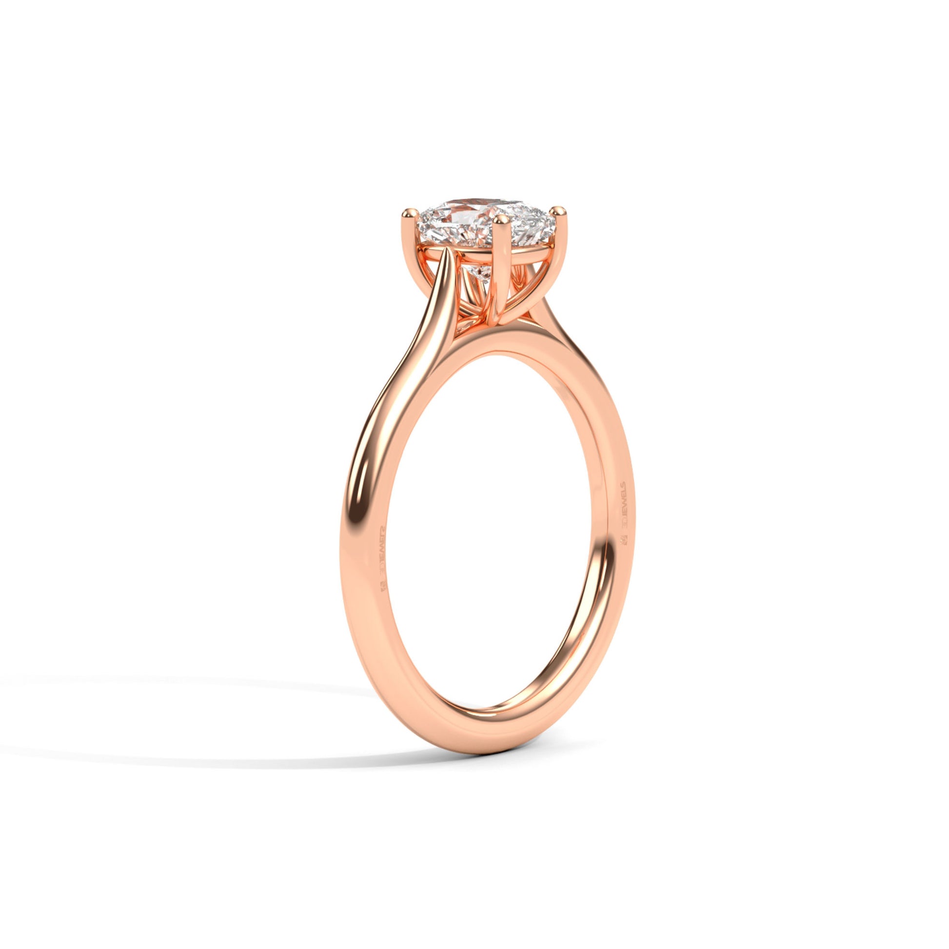 Diamond Size_1 carat | Style_Solitaire | Precious Metal_Rose Gold