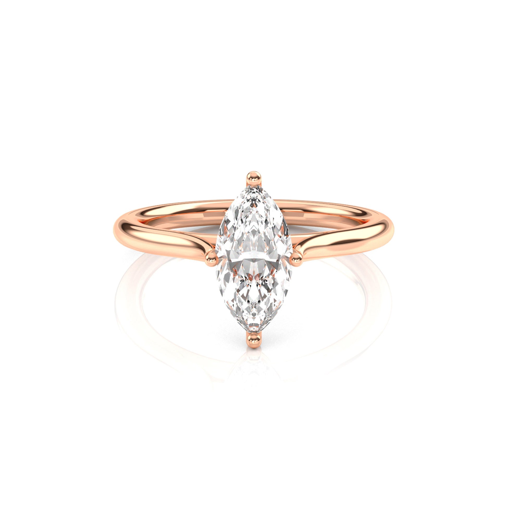 Diamond Size_1 carat | Style_Solitaire | Precious Metal_Rose Gold