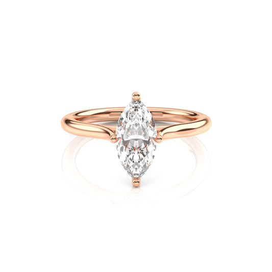 Diamond Size_1 carat | Style_Solitaire | Precious Metal_Rose Gold