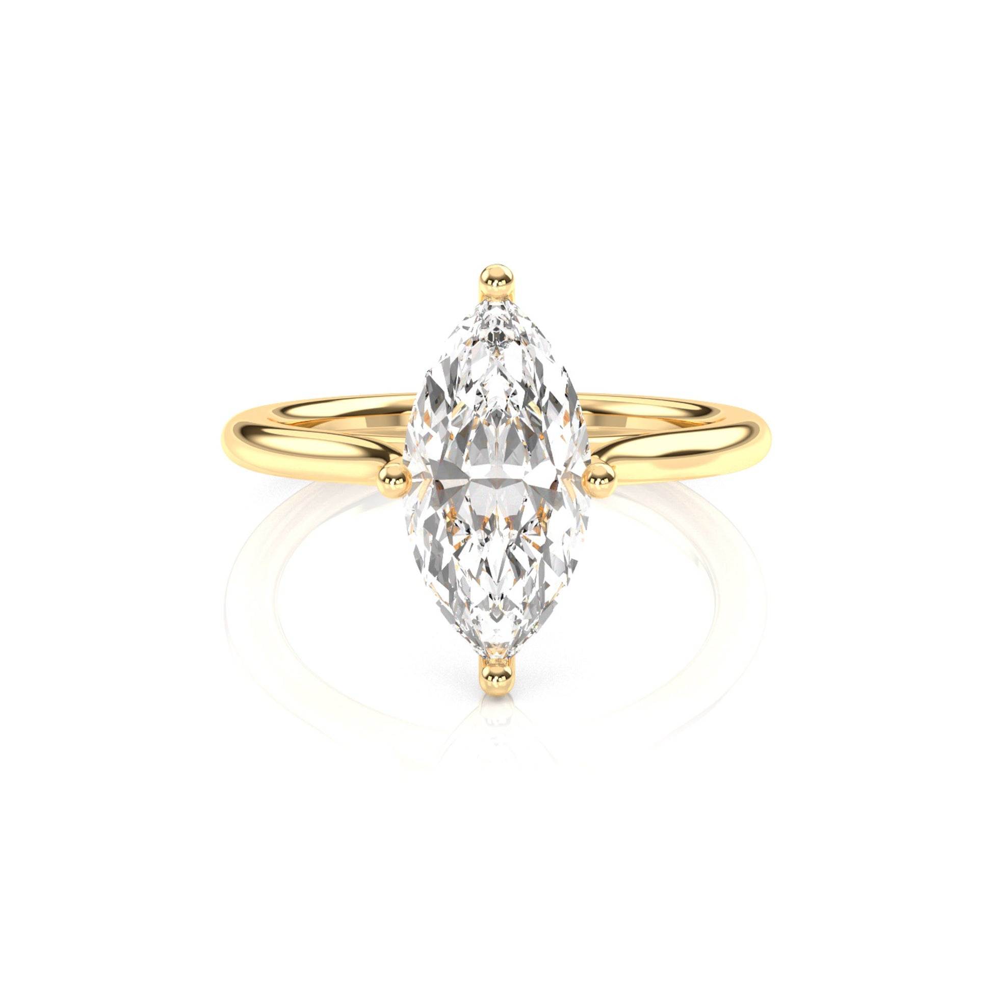 Diamond Size_2 carat | Style_Solitaire | Precious Metal_Yellow Gold