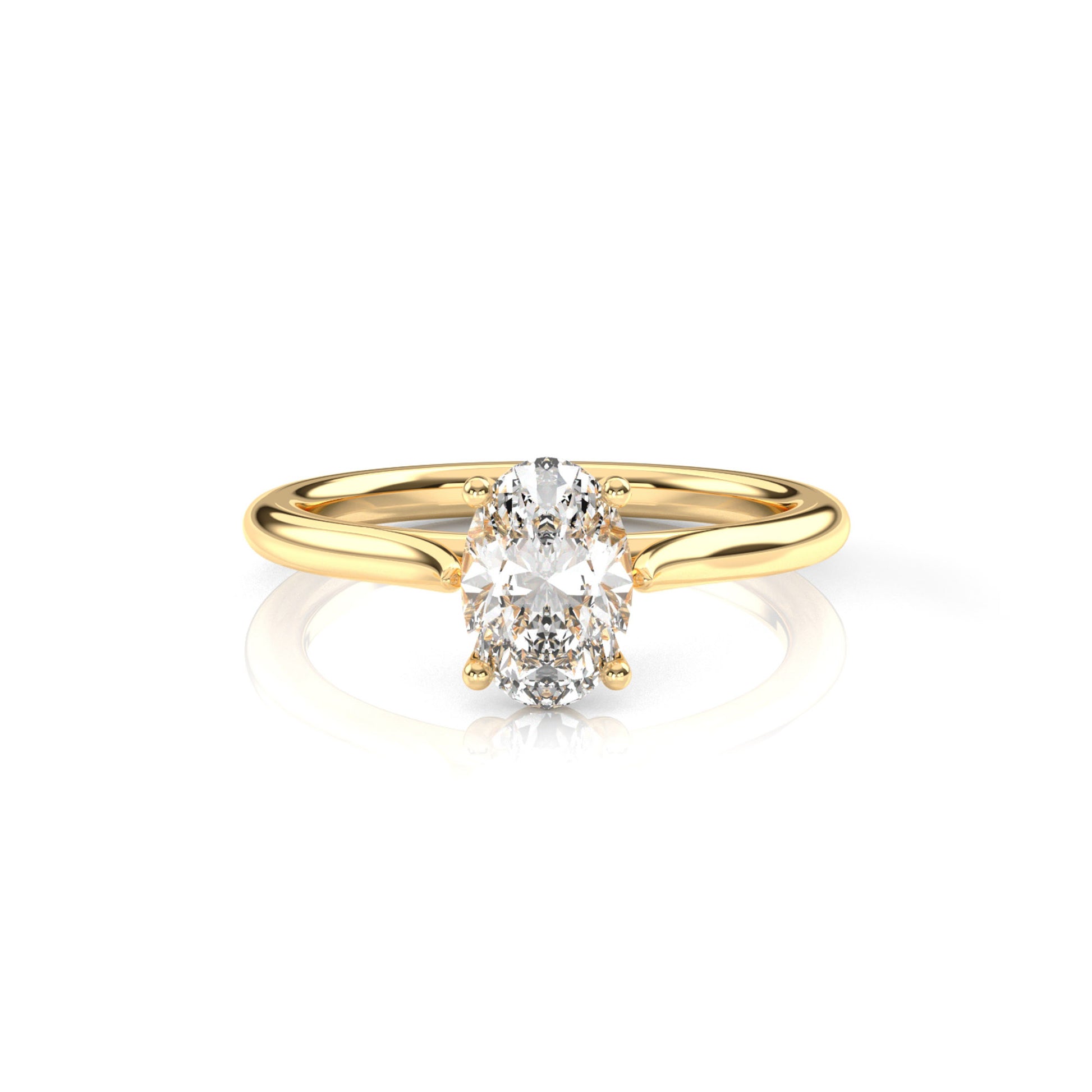 Diamond Size_1 carat | Style_Solitaire | Precious Metal_Yellow Gold