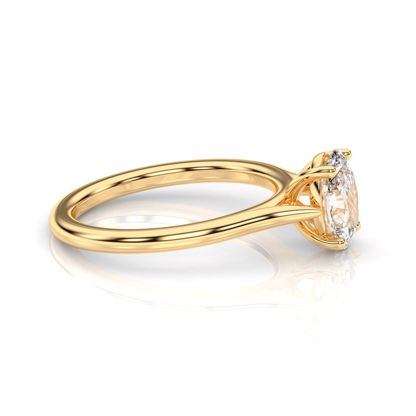Diamond Size_1 carat | Style_Solitaire | Precious Metal_Yellow Gold