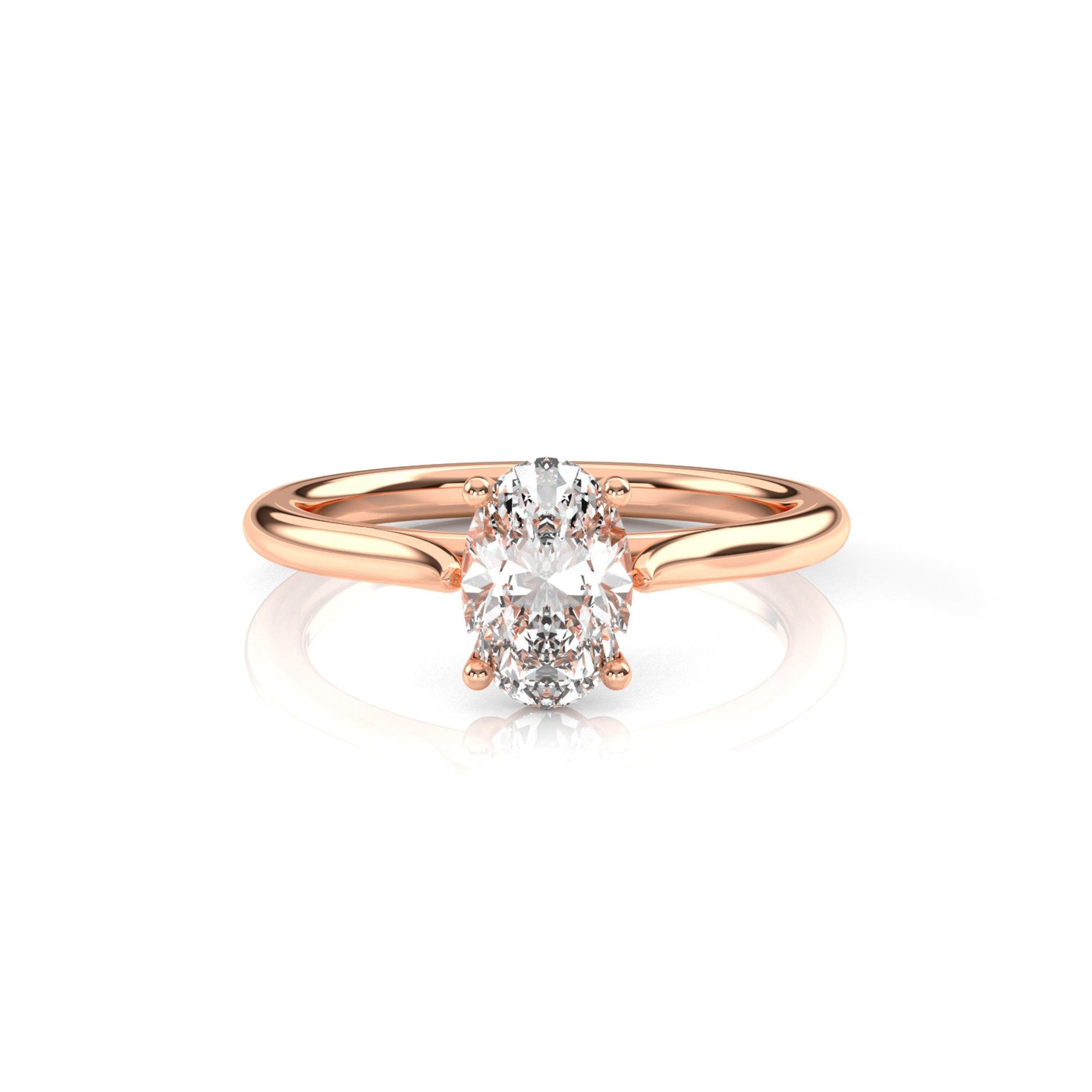 Diamond Size_1 carat | Style_Solitaire | Precious Metal_Rose Gold