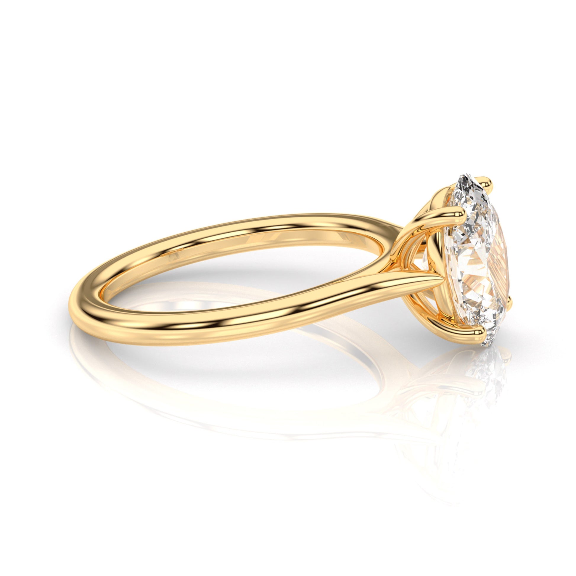 Diamond Size_2 carat | Style_Solitaire | Precious Metal_Yellow Gold