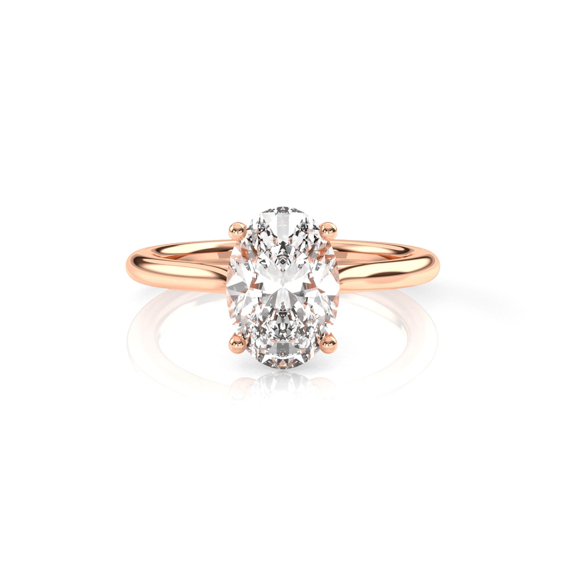 Diamond Size_2 carat | Style_Solitaire | Precious Metal_Rose Gold