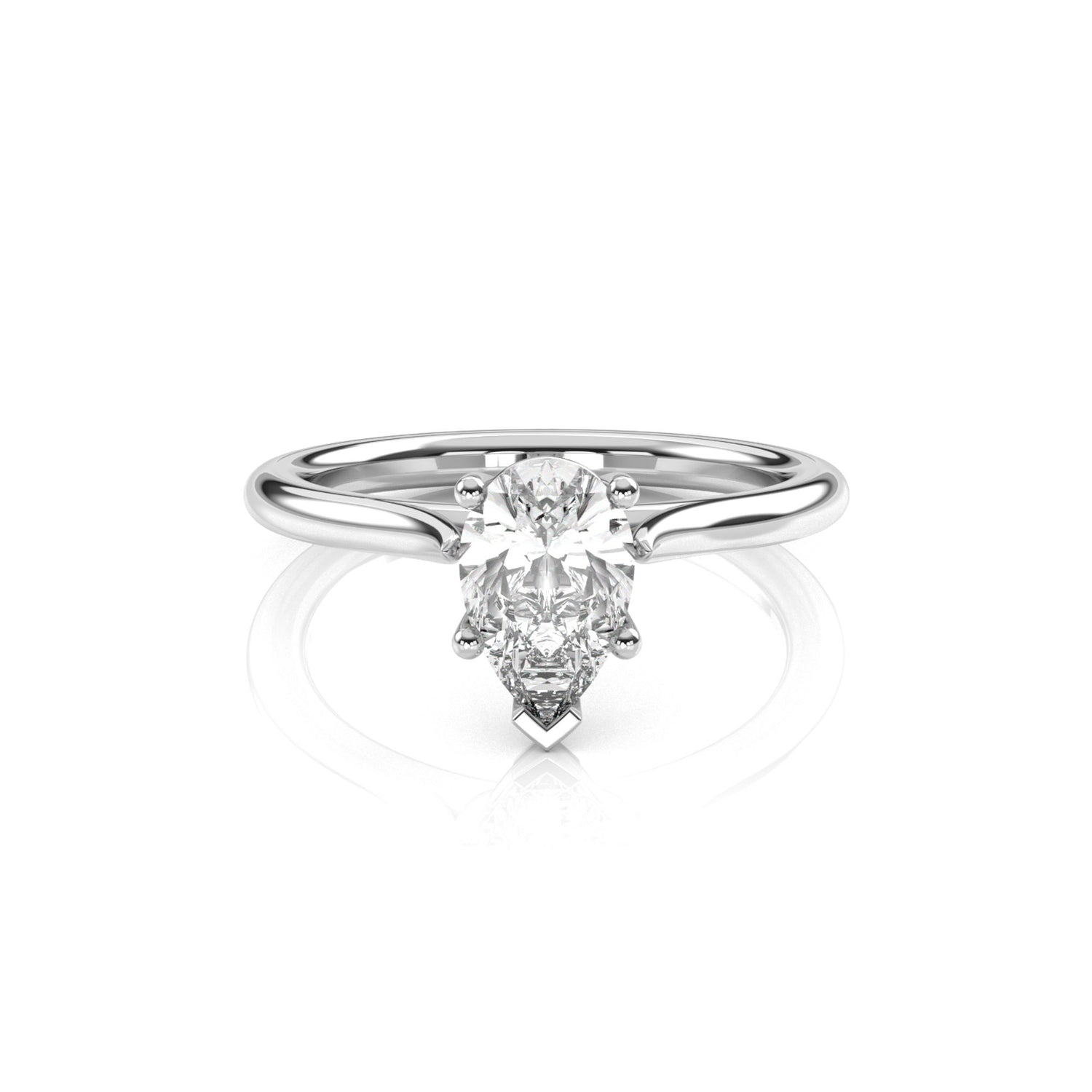Diamond Size_1 carat | Style_Solitaire | Precious Metal_White Gold