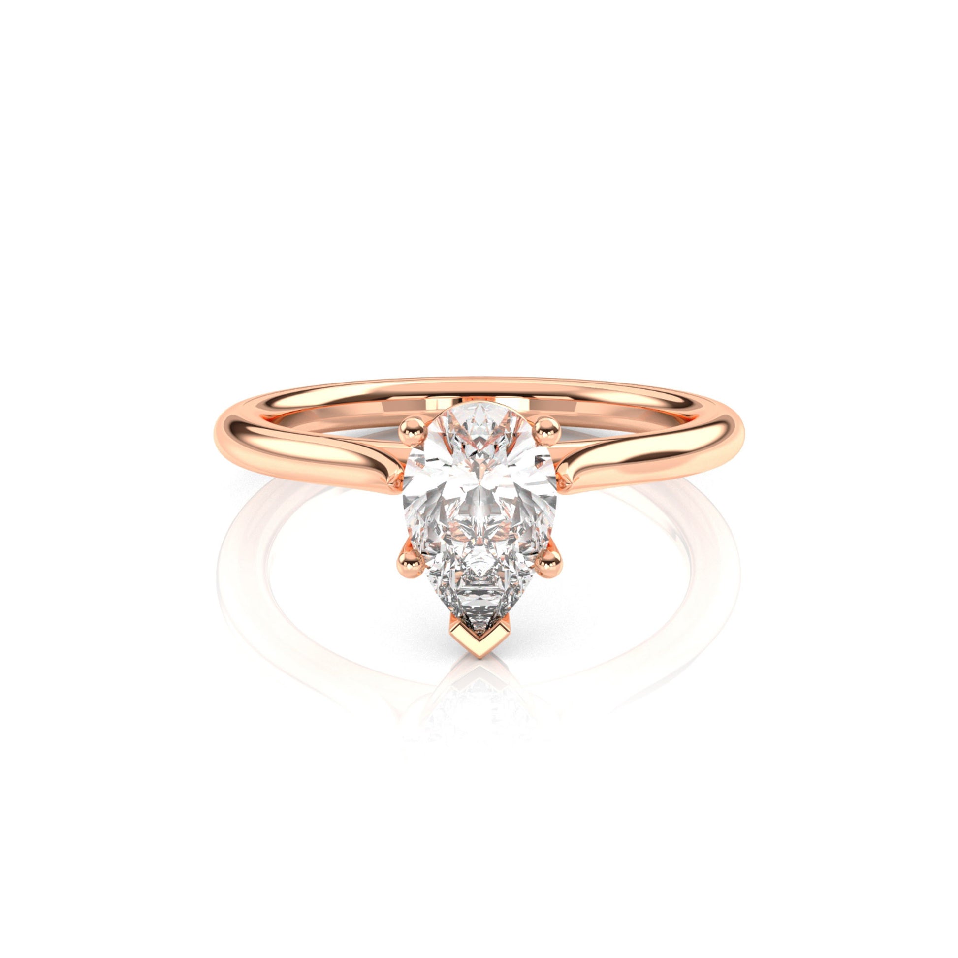 Diamond Size_1 carat | Style_Solitaire | Precious Metal_Rose Gold